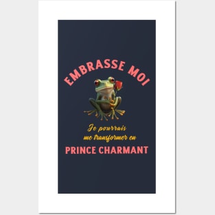 Organic humor t-shirt: Frog Prince Charming Posters and Art